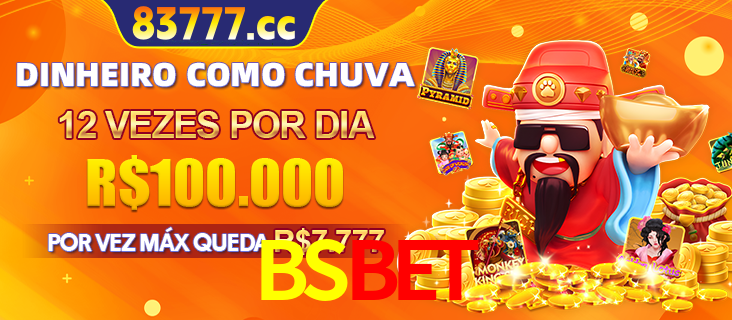 Banner do programa de recompensas Recomende para amigos do BSBET, detalhando os bônus por convidar amigos, com prêmios que chegam a R$288.888.